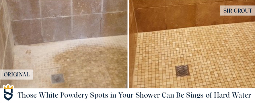 Those White Powdery Spots in Your Shower Can Be Signs of Hard Water