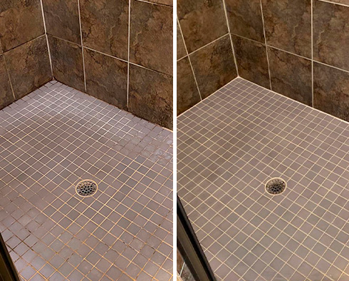 Shower Restored by Our Tile and Grout Cleaners in Santa Ana, CA