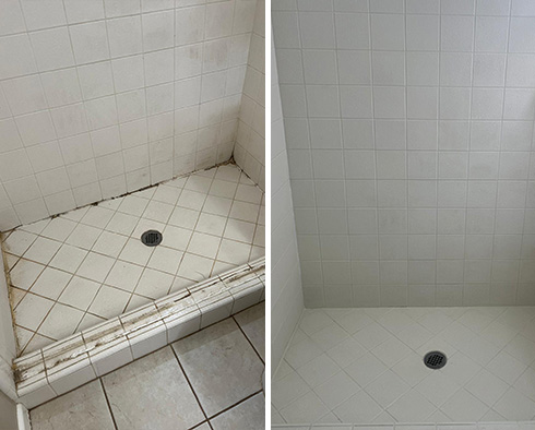 Shower Restored by Our Tile and Grout Cleaners in Yorba Linda, CA