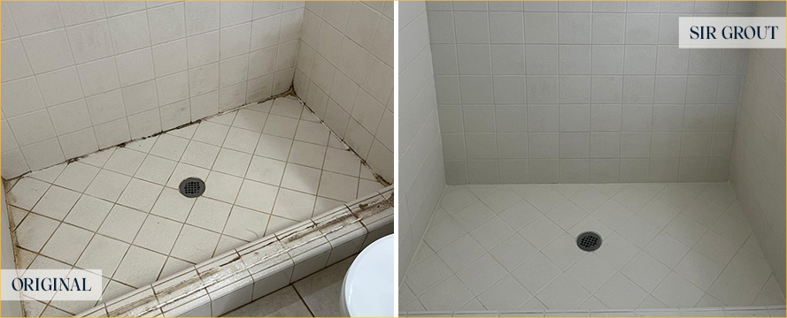 Shower Expertly Restored by Our Tile and Grout Cleaners in Yorba Linda, CA