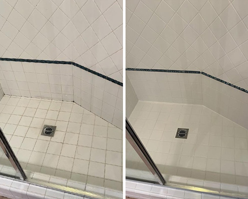 Shower Restored by Our Tile and Grout Cleaners in Fullerton, CA