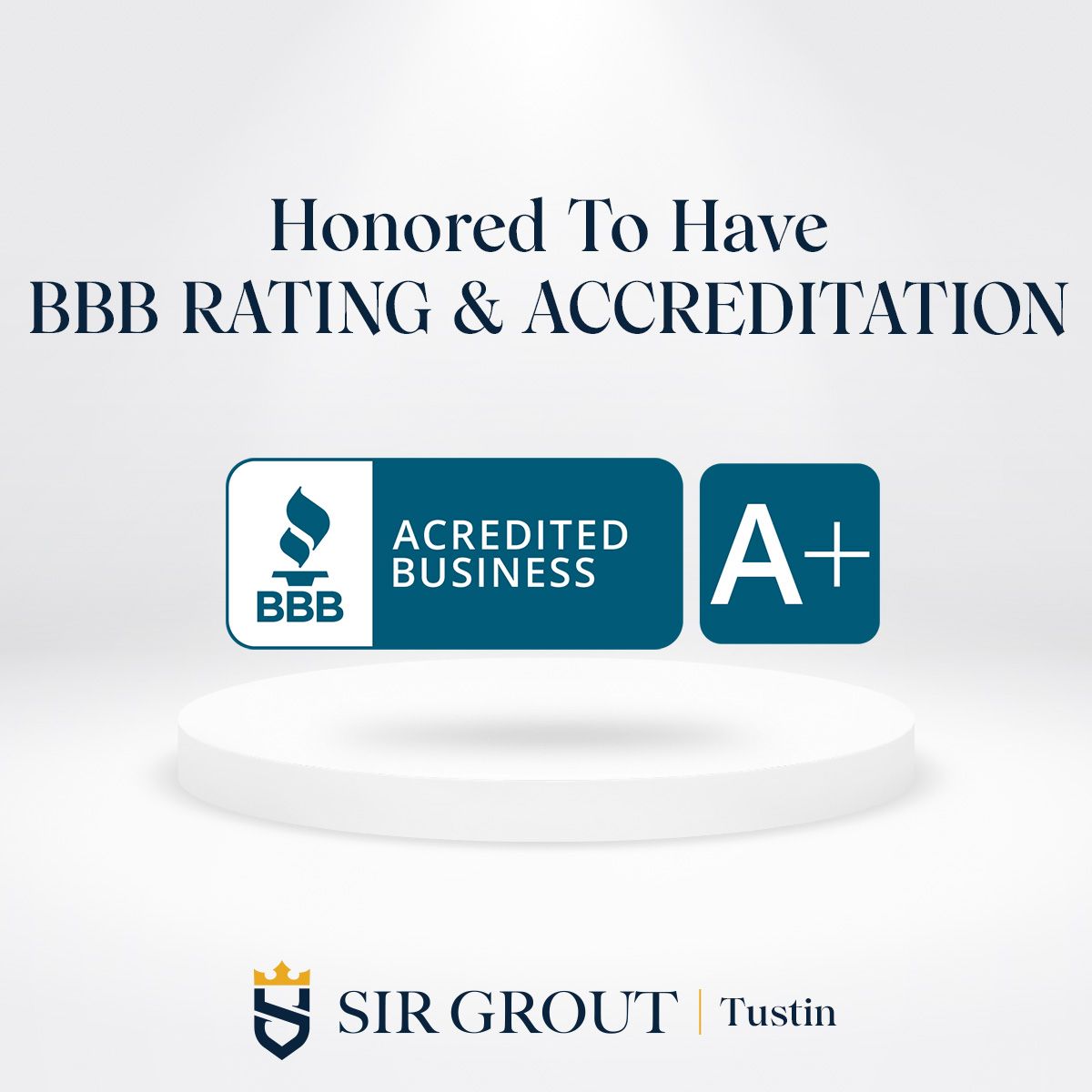 Honored To Have BBB Ranting & Accreditation