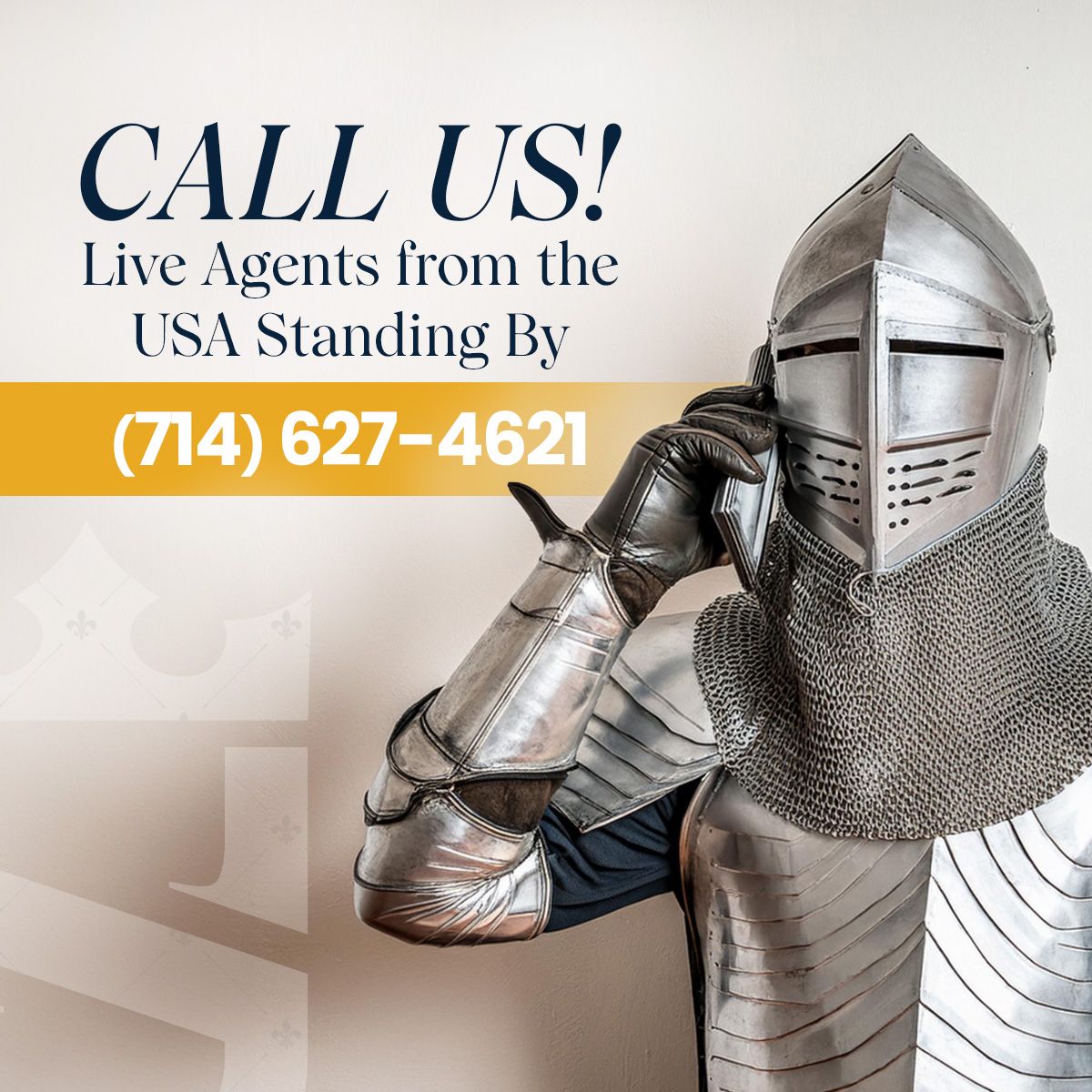 Call Us! Live Agents from the USA Standing By